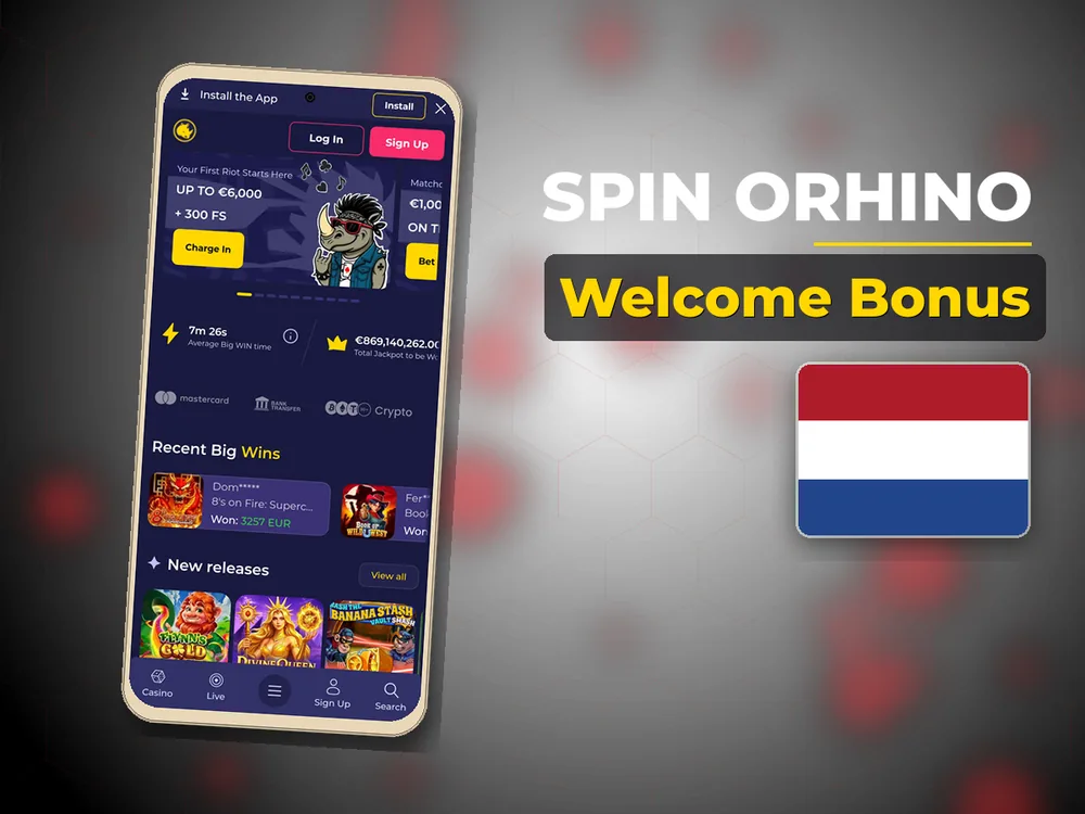 Spin Orhino - Welcome Bonus
