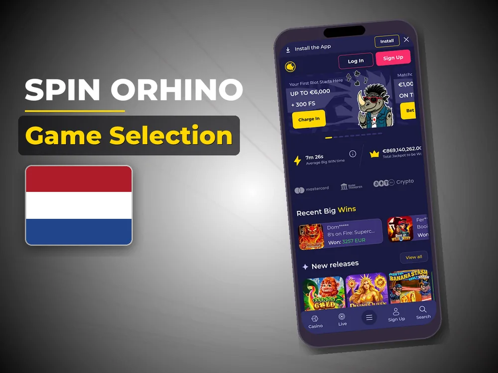 Spin Orhino - Game Selection